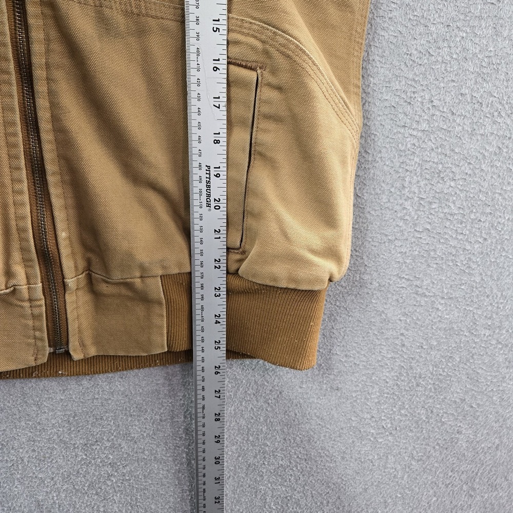 Carhartt Women Jacket M (8/10) Brown Sherpa Lined Weathered Duck Y2K - Picture 9 of 13